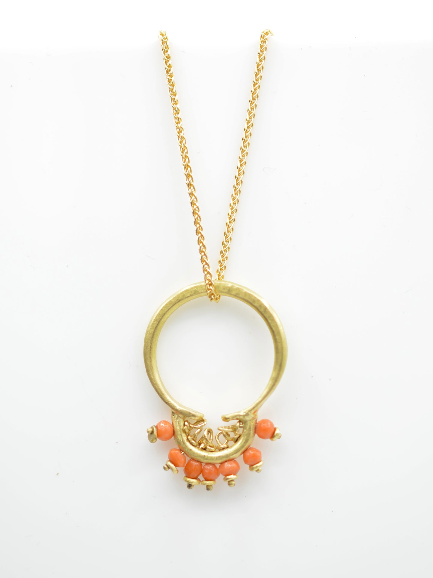 Beatrice Ring with Coral and Gold