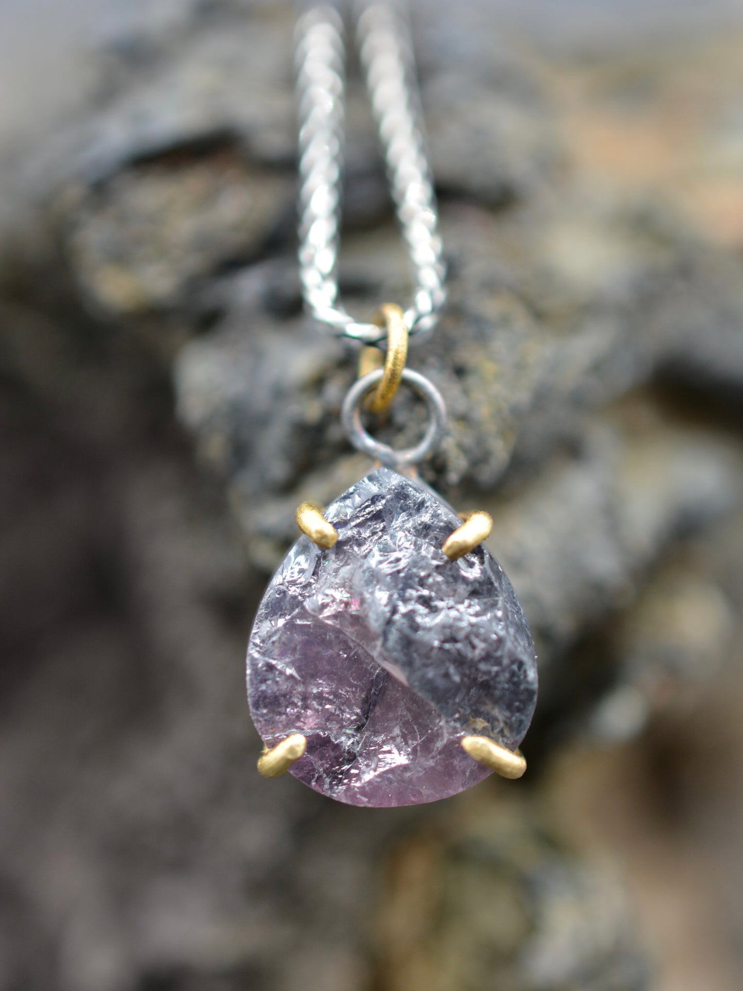 Raw Tourmaline Muse Pendant