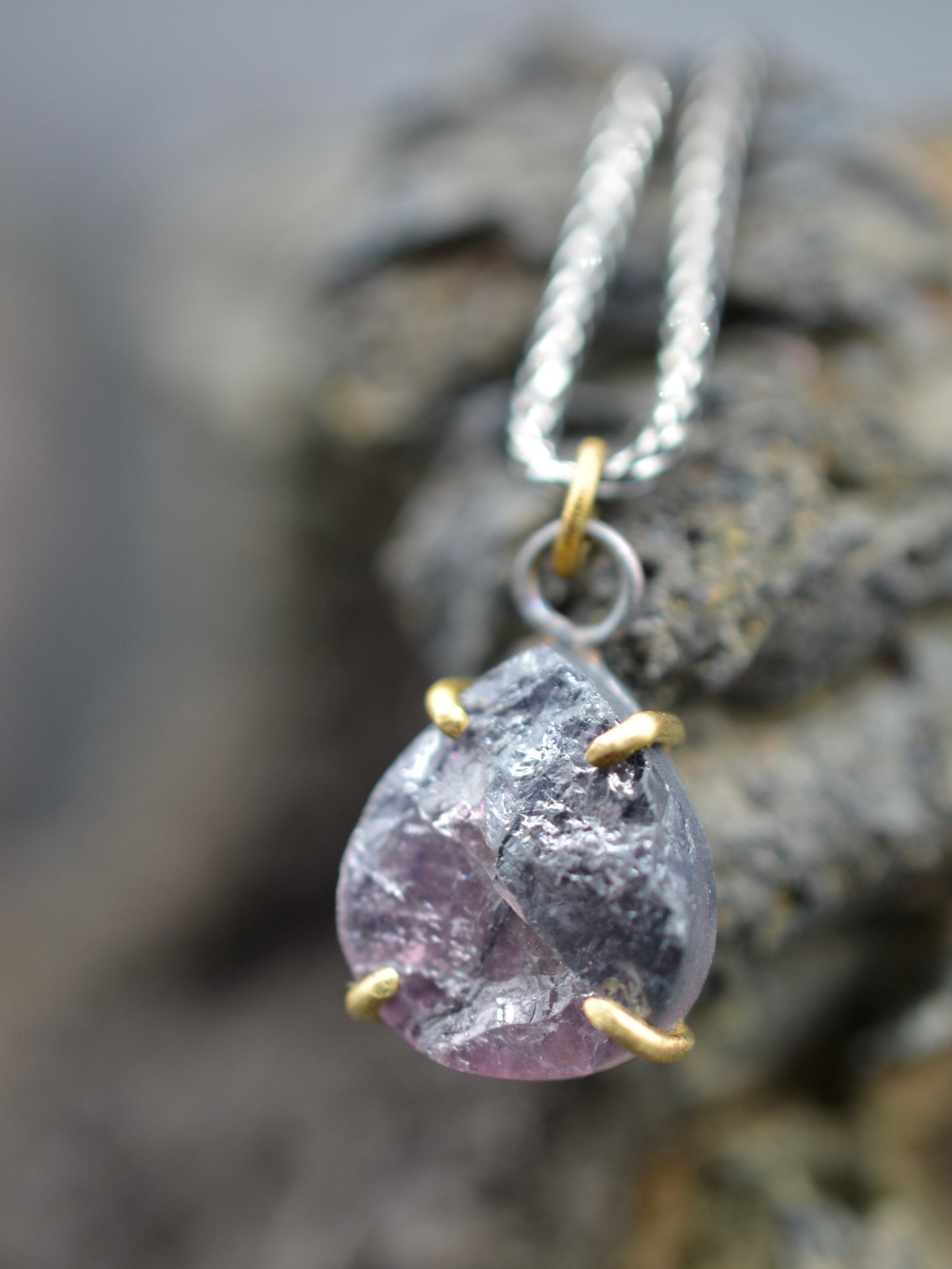 Raw Tourmaline Muse Pendant