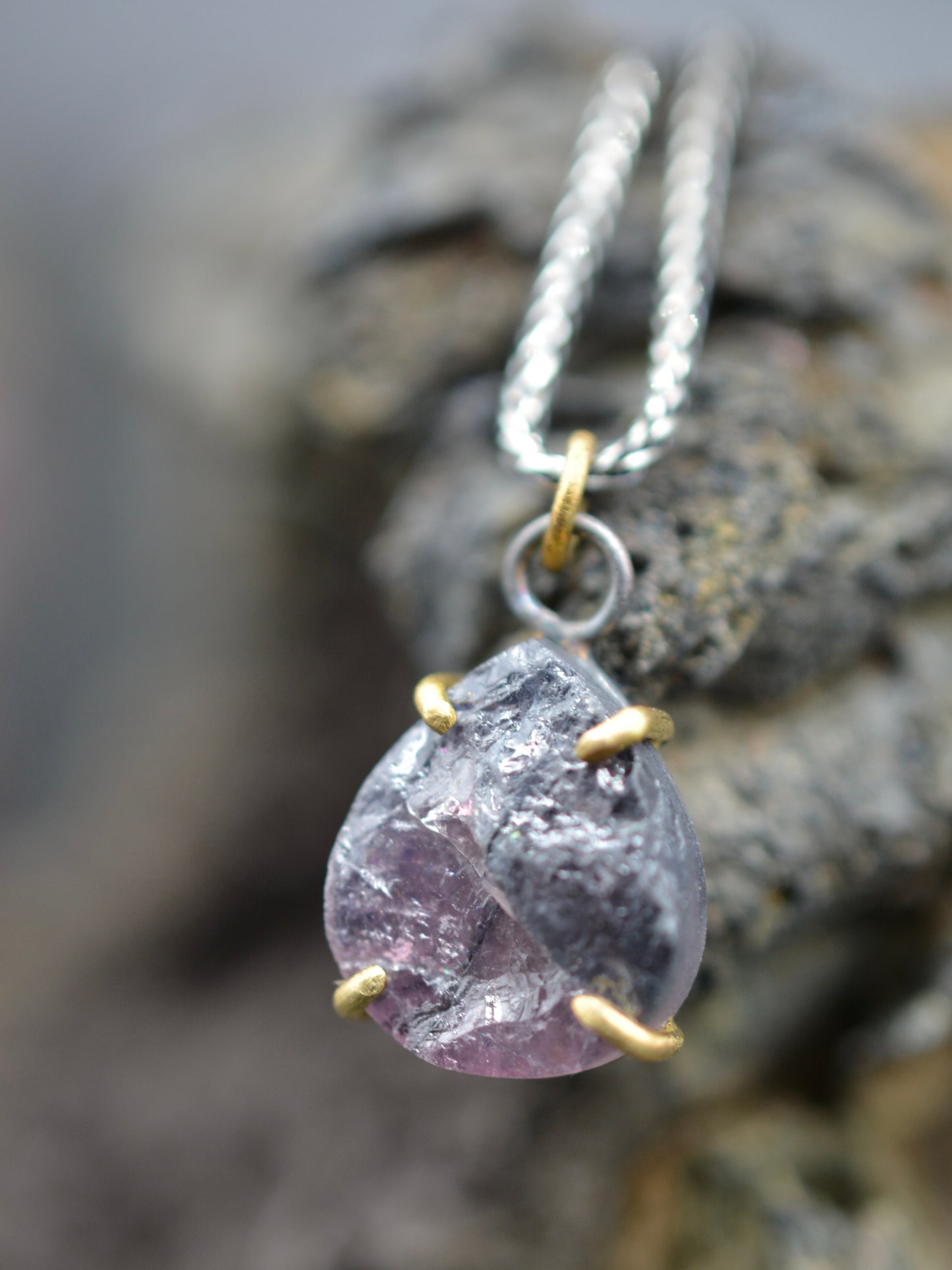 Raw Tourmaline Muse Pendant