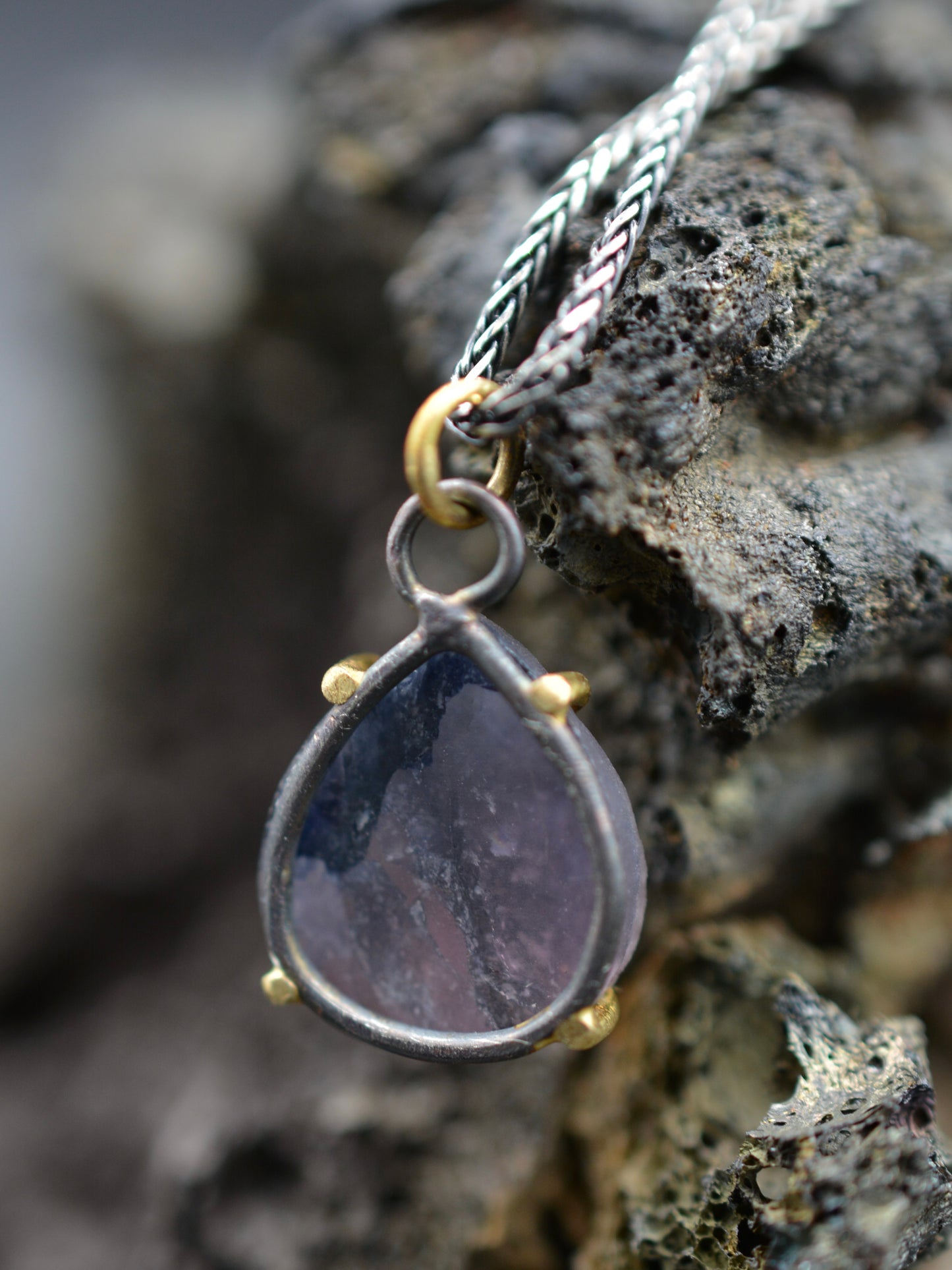 Raw Tourmaline Muse Pendant