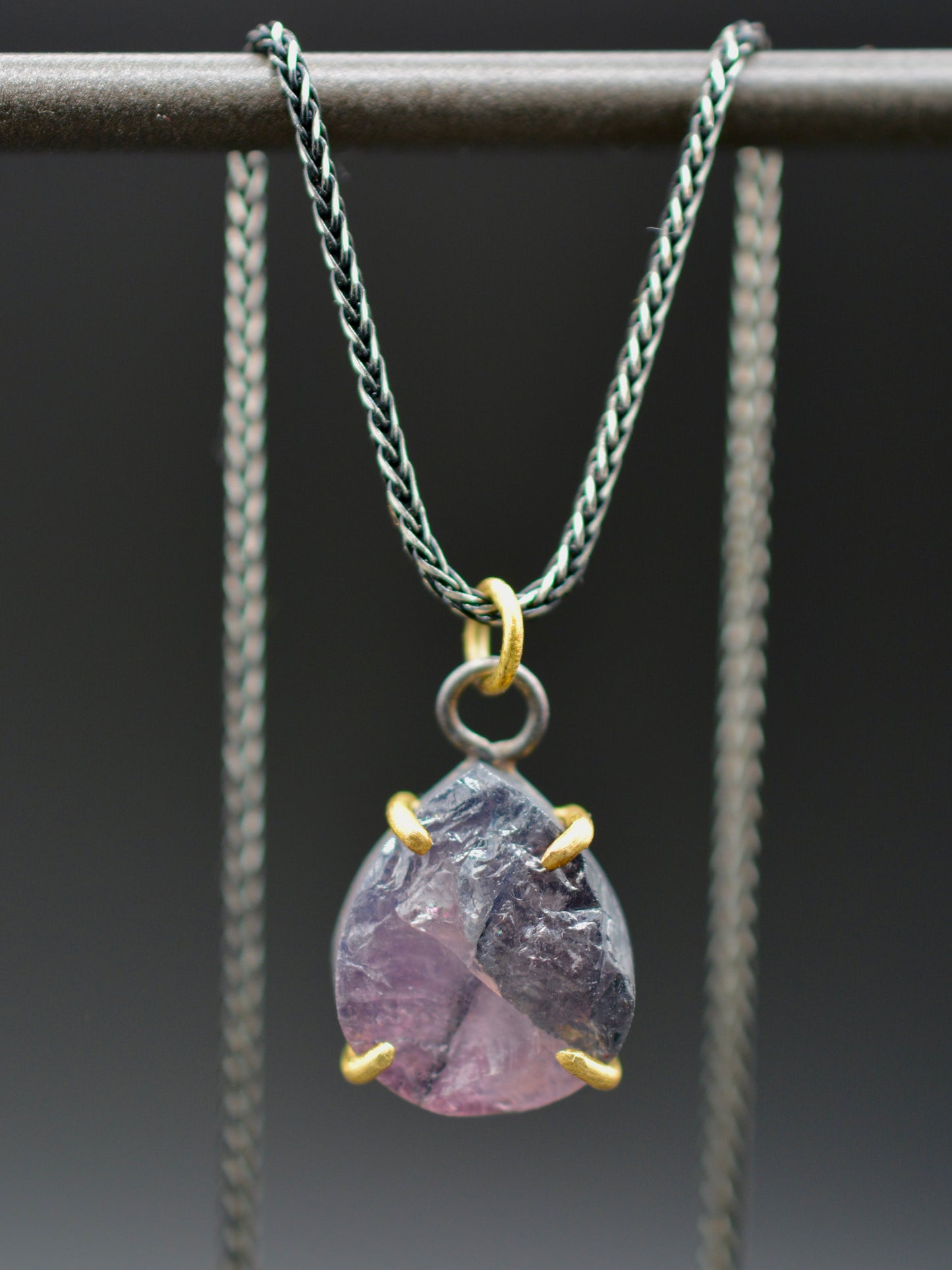 Raw Tourmaline Muse Pendant