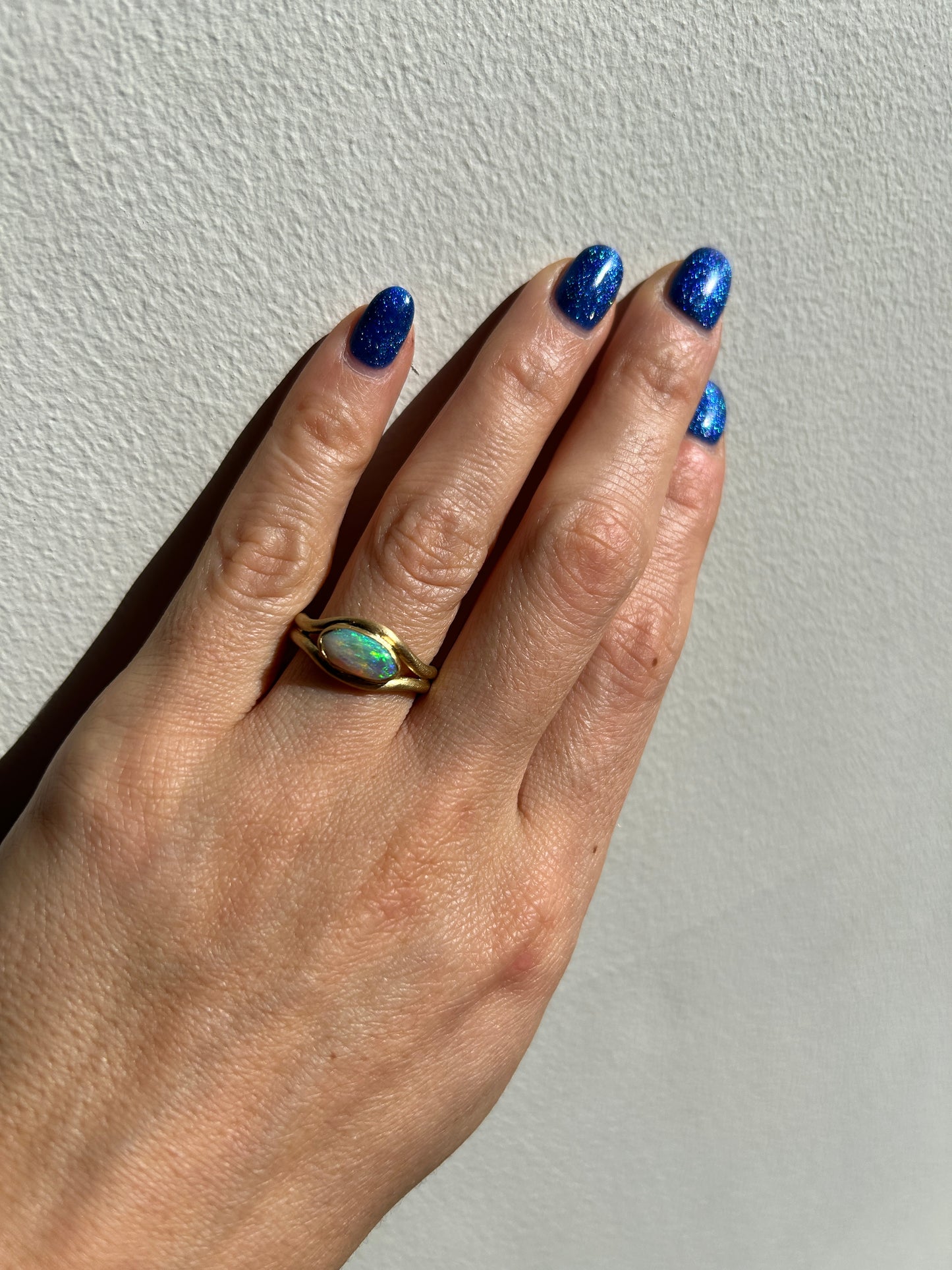 Opal Curve Ring