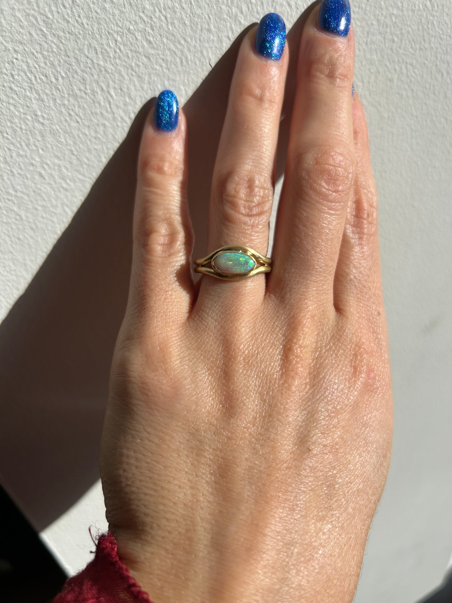 Opal Curve Ring