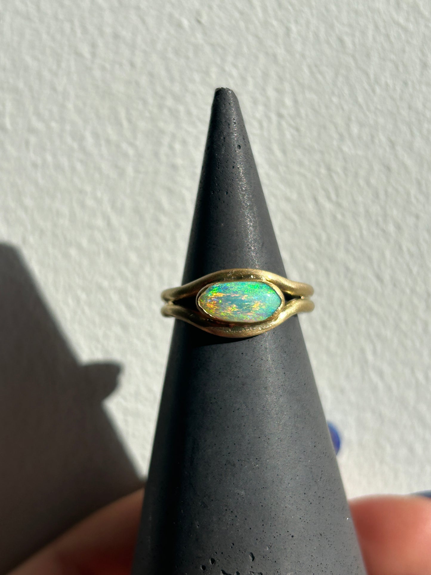 Opal Curve Ring