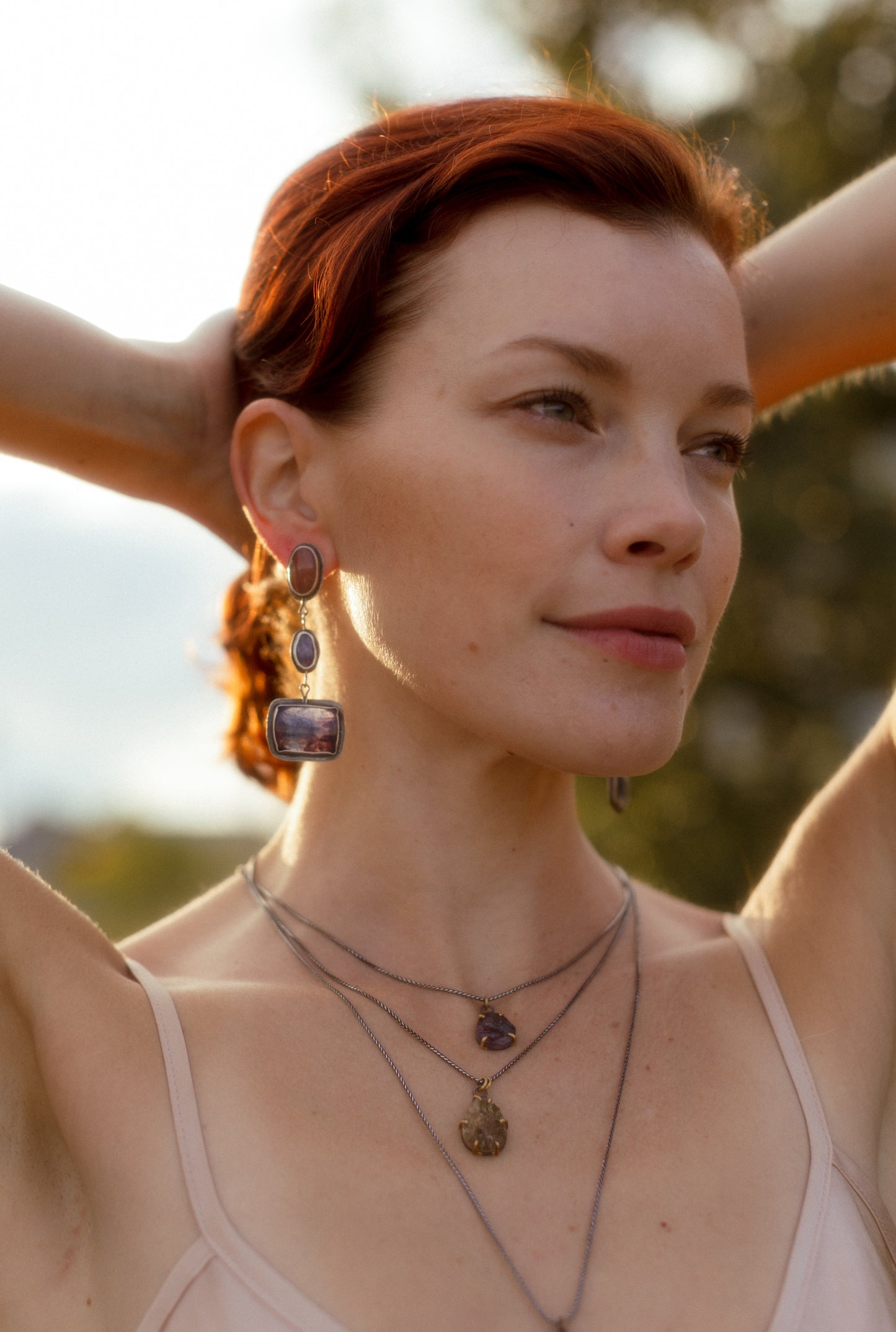 Raw Tourmaline Muse Pendant