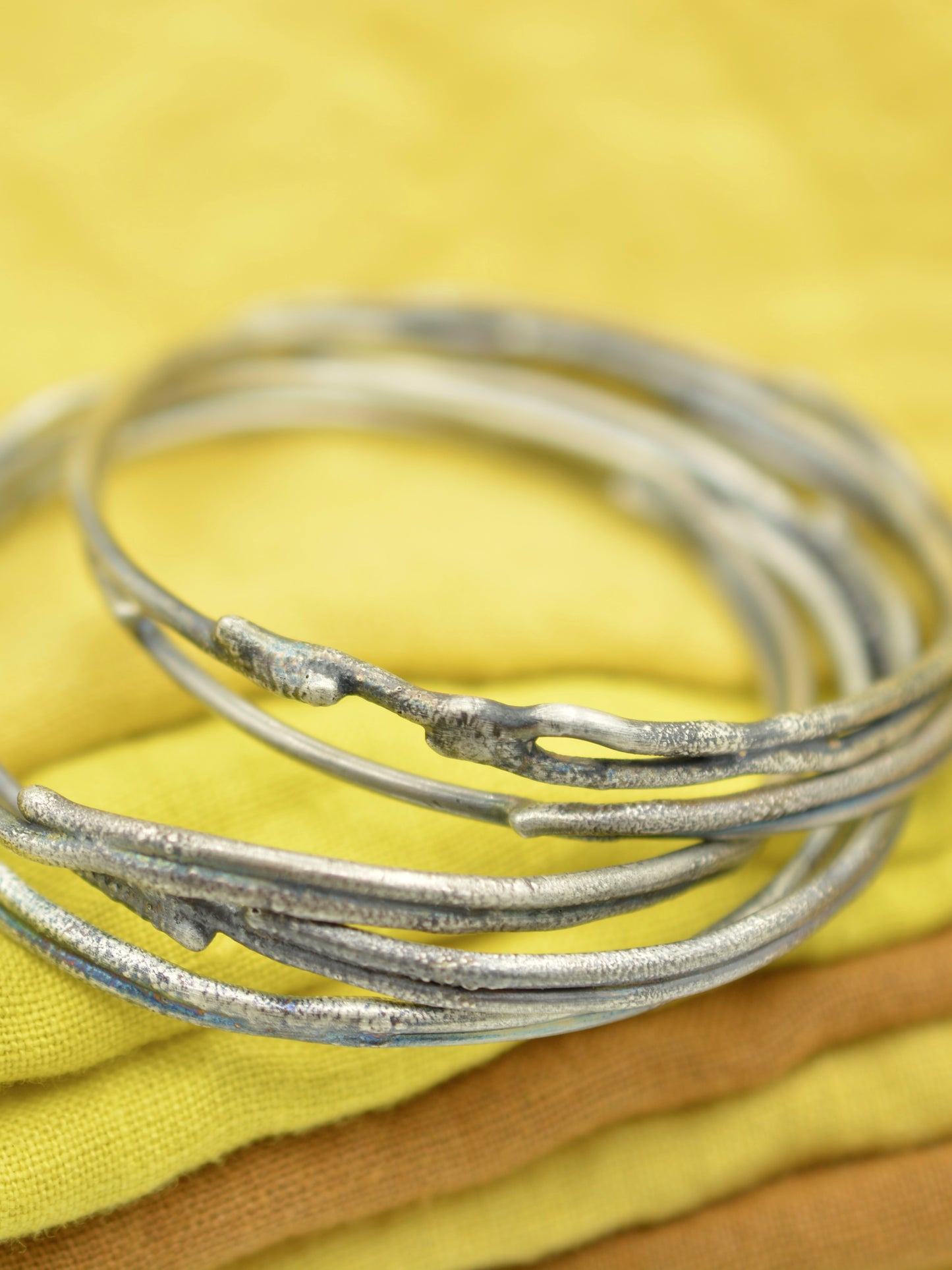 Silver Vine Bangle