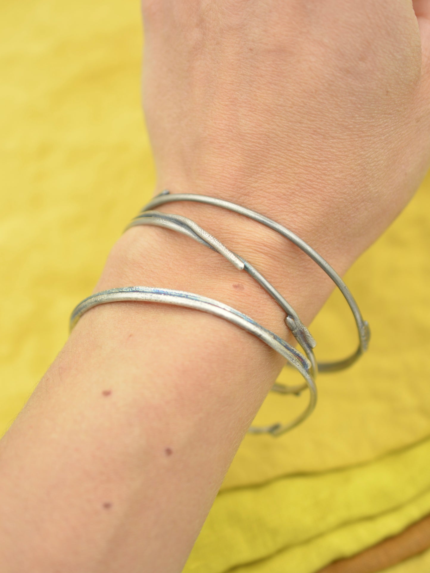 Silver Vine Bangle