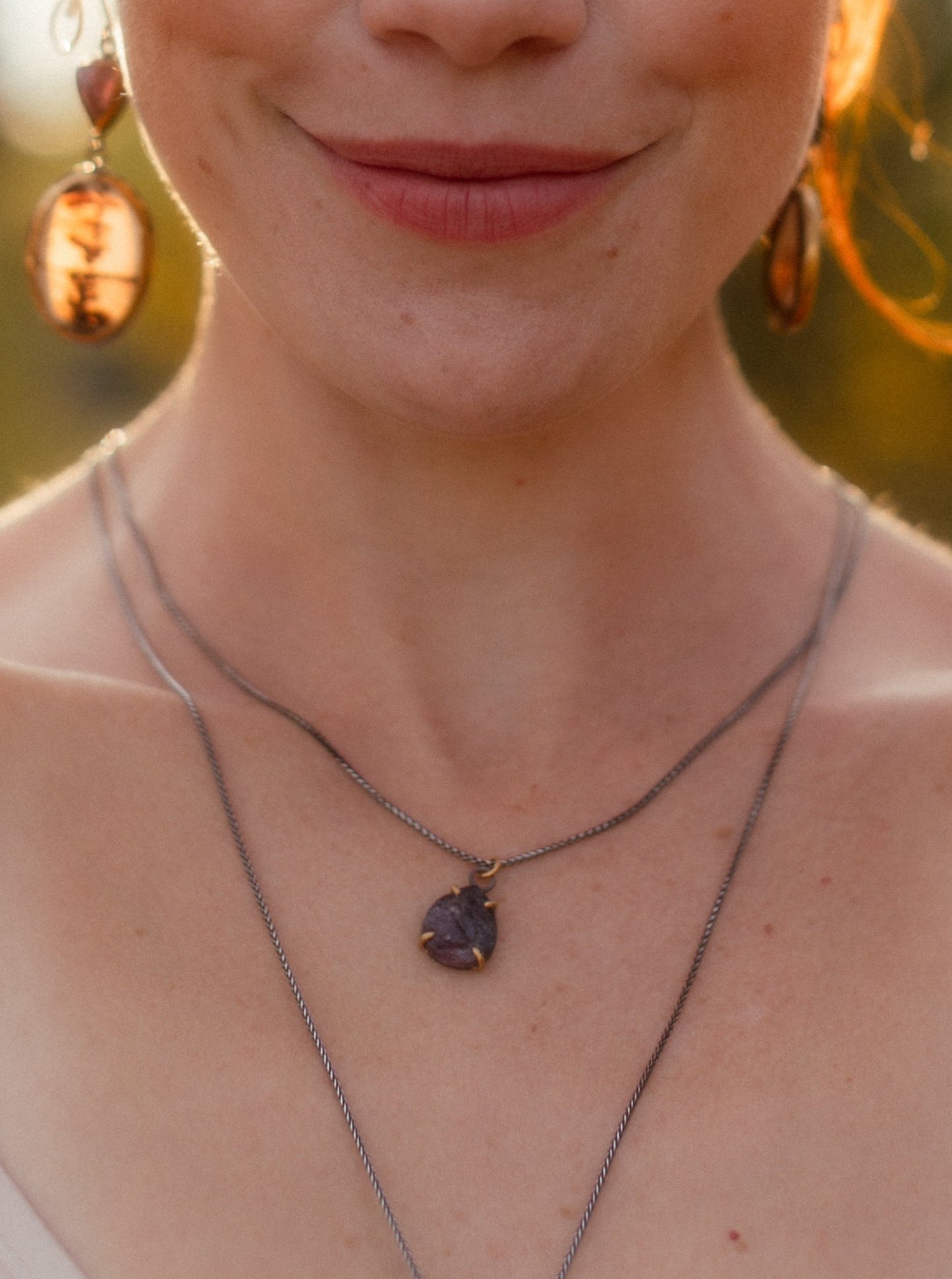 Raw Tourmaline Muse Pendant