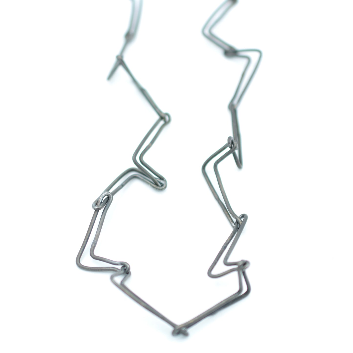 Silver 'L' Chain Necklace