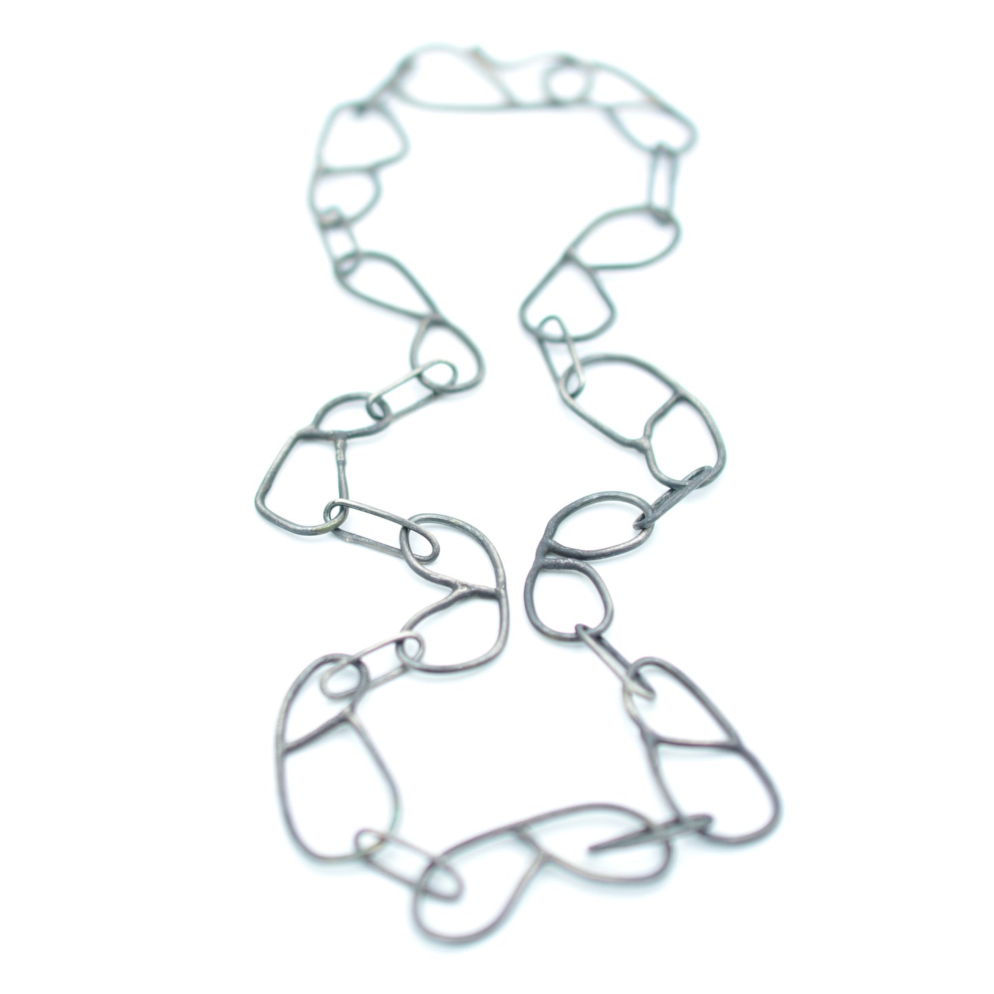 Silver 'B' Chain Necklace