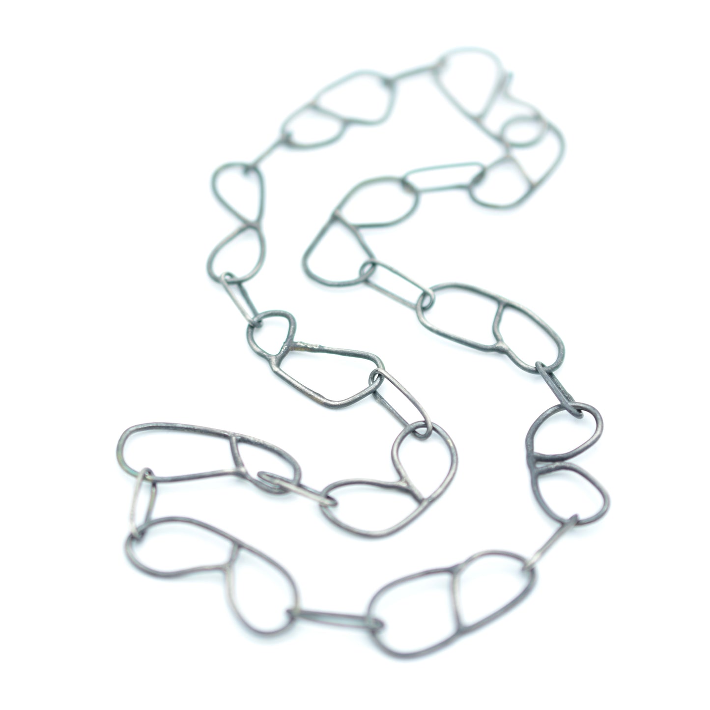 Silver 'B' Chain Necklace