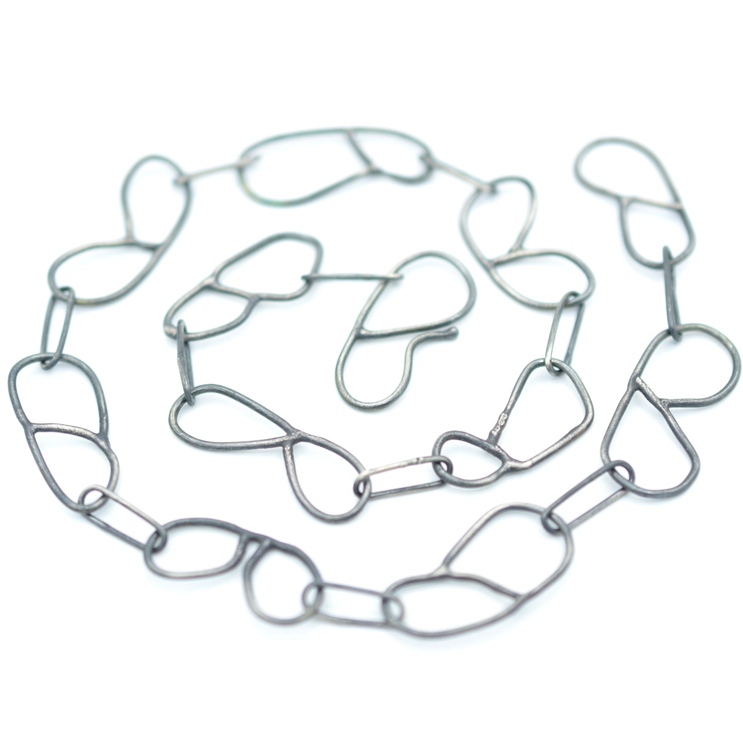 Silver 'B' Chain Necklace