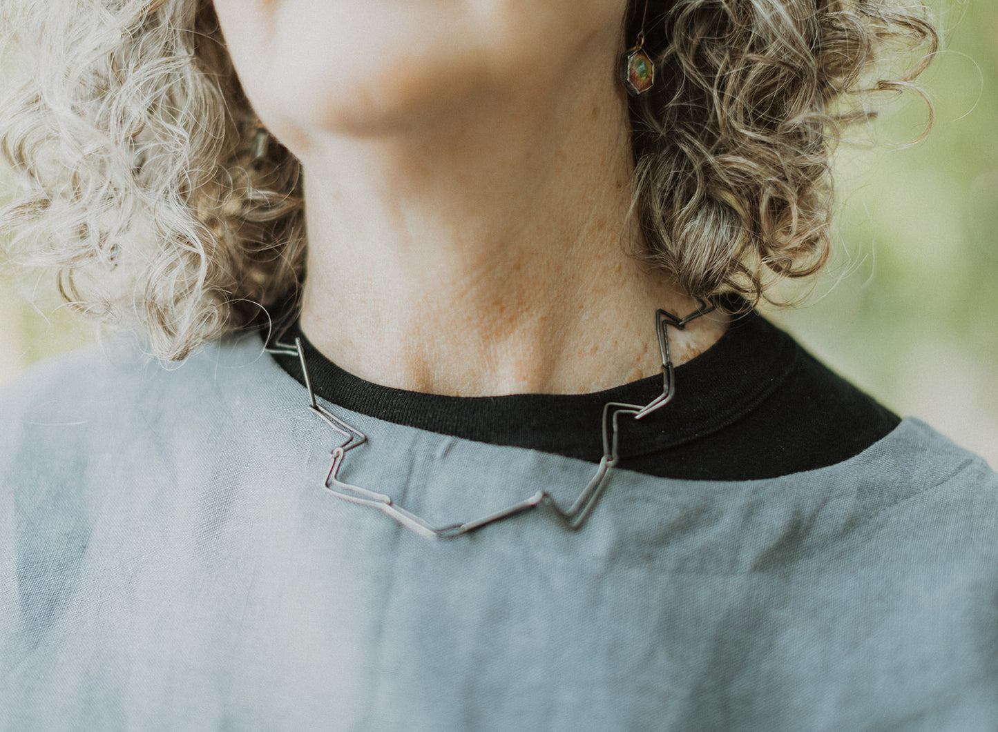 Silver 'L' Chain Necklace