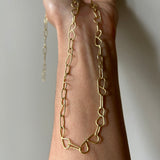 Gold 'B' Chain Necklace