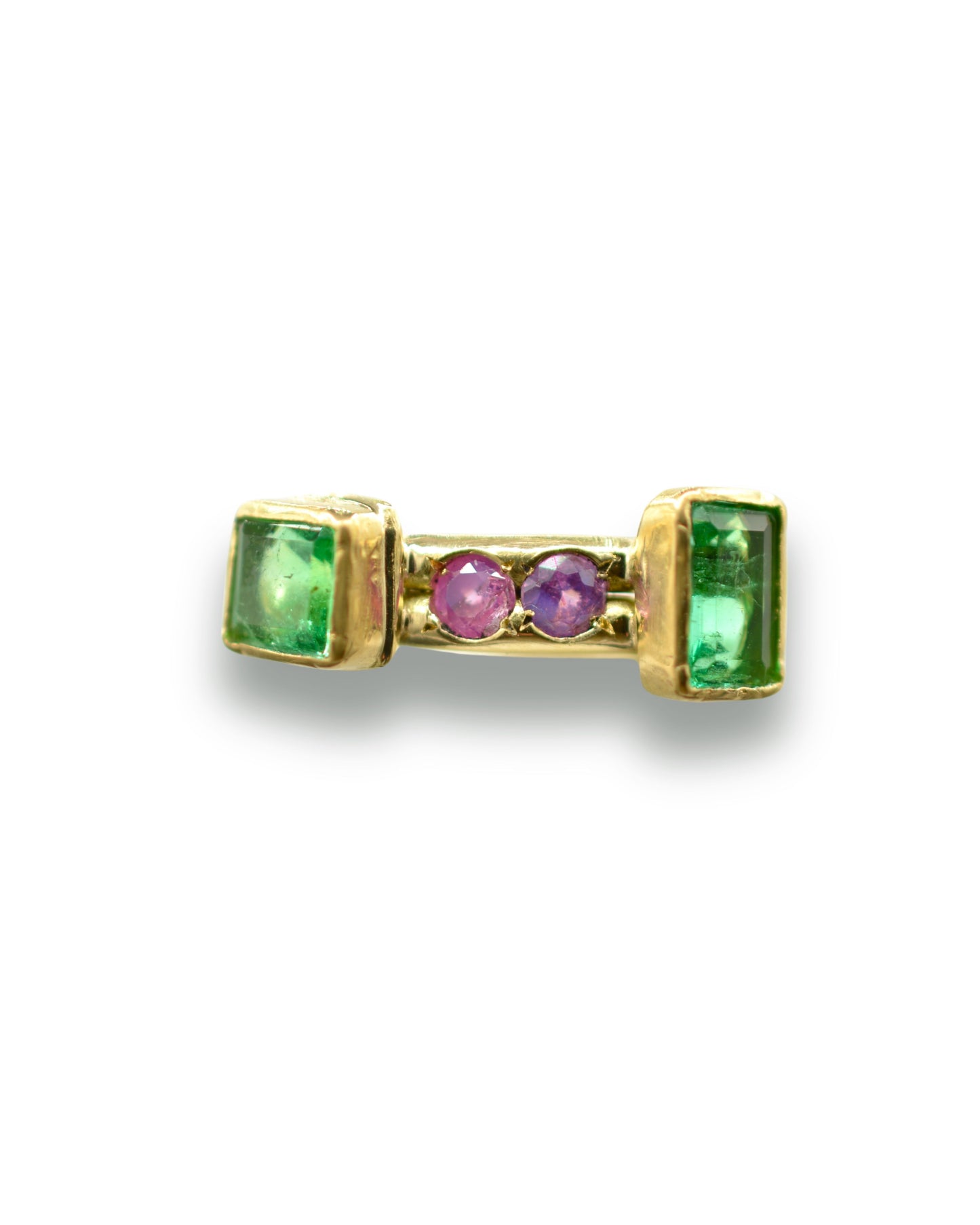 Emerald Seesaw Ring