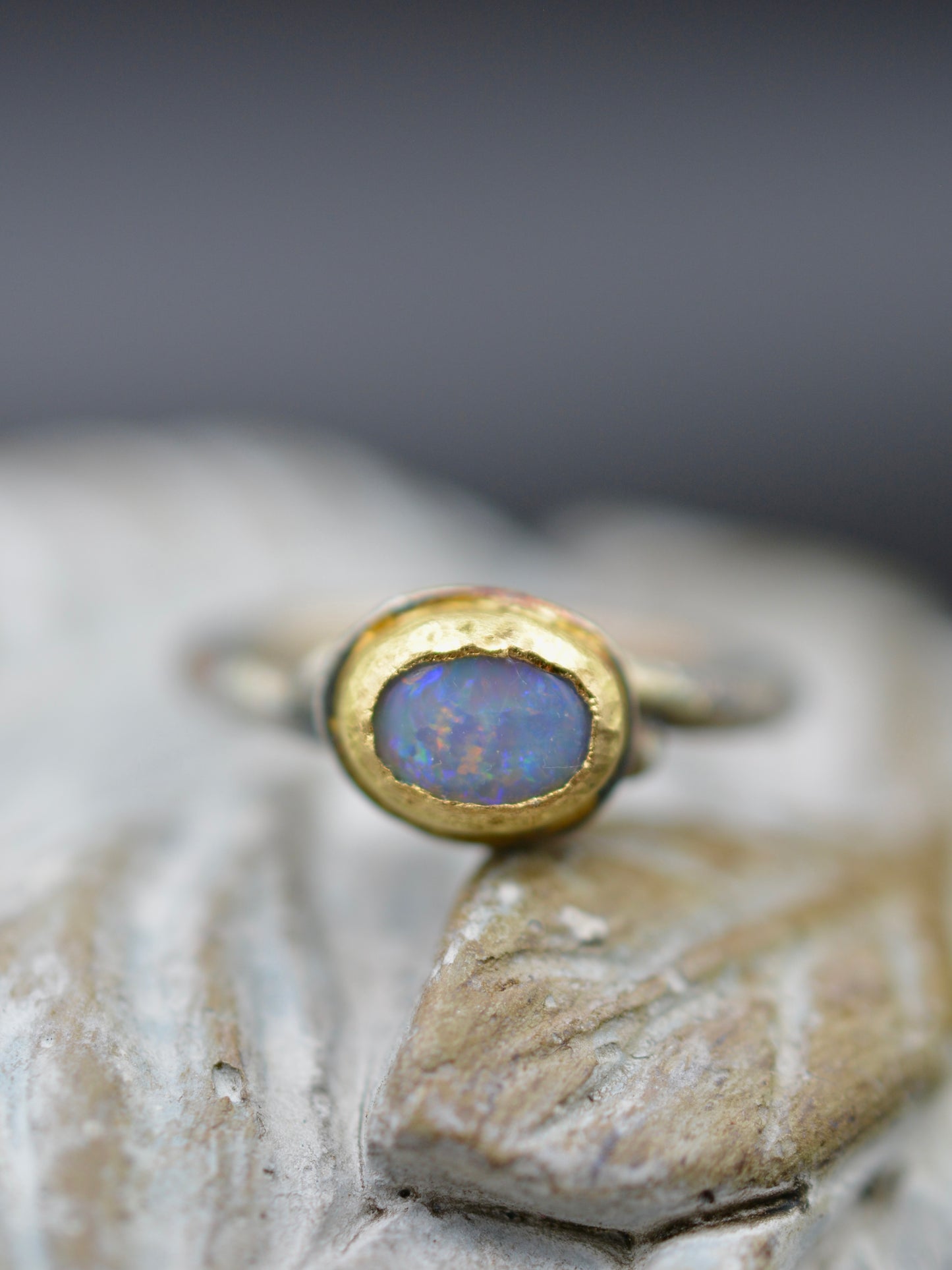 Opal Vine Stacker Ring I
