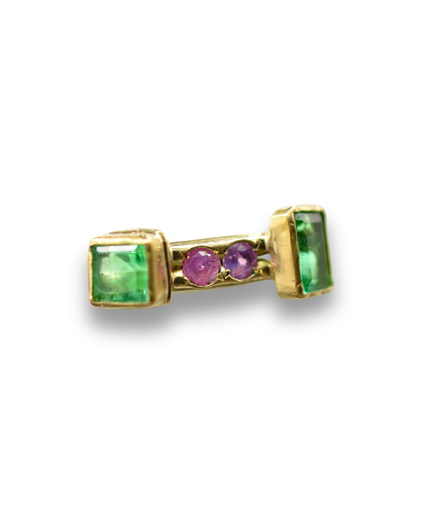 Emerald Seesaw Ring