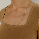 Gold 'B' Chain Necklace