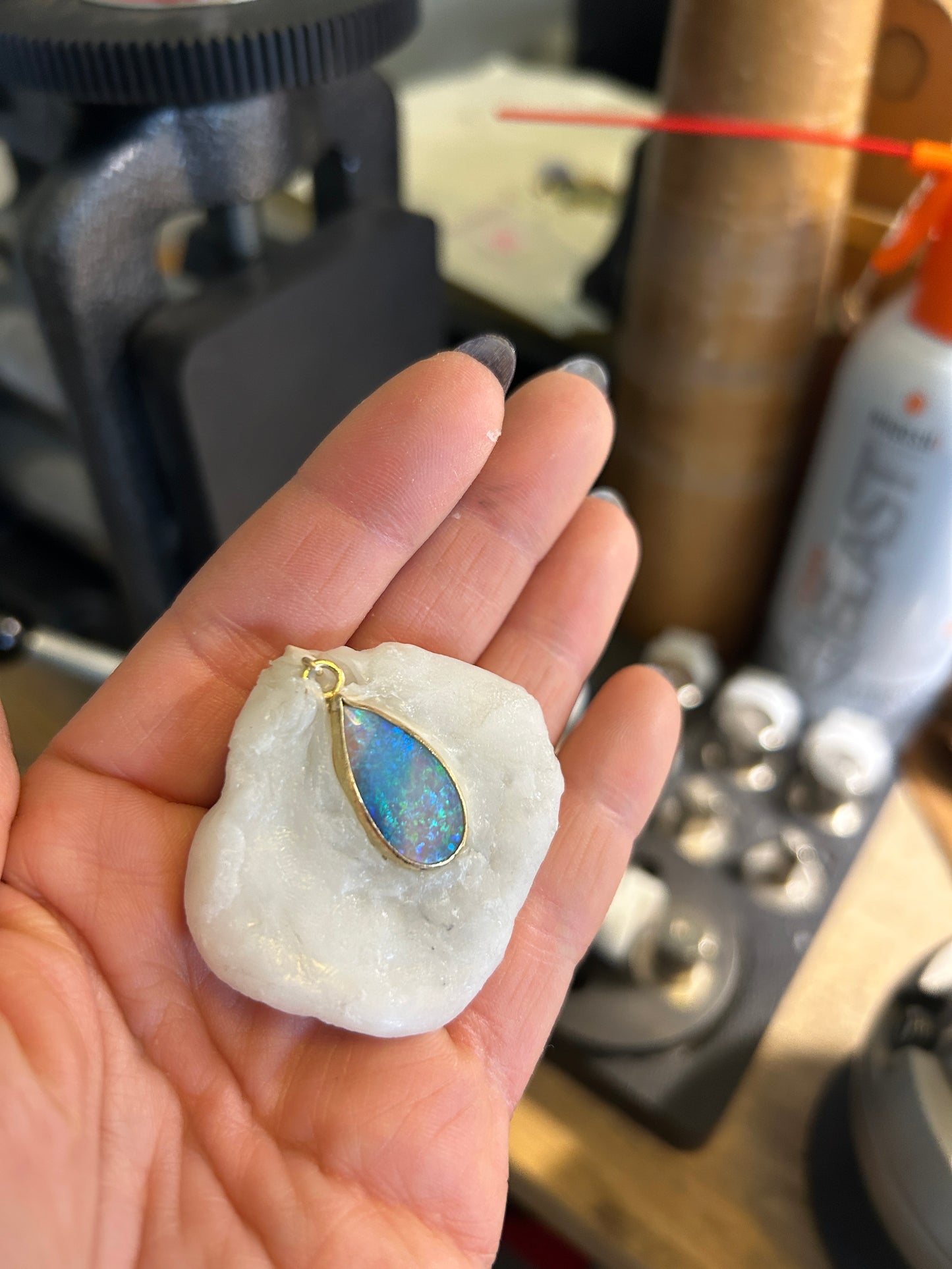 Opal Teardrop Paradiso Charm Pendant