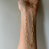 Gold 'B' Chain Necklace