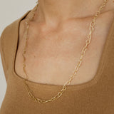 Gold 'B' Chain Necklace