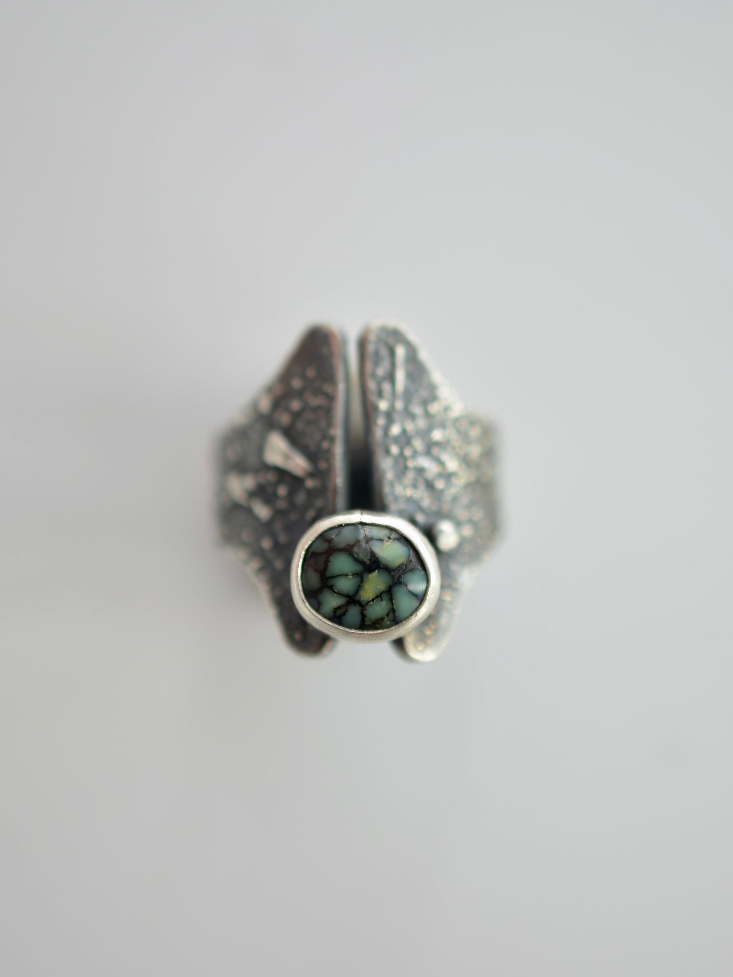 Green Damele Topography Ring