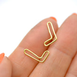 'L' Ear Climber Stud Earring