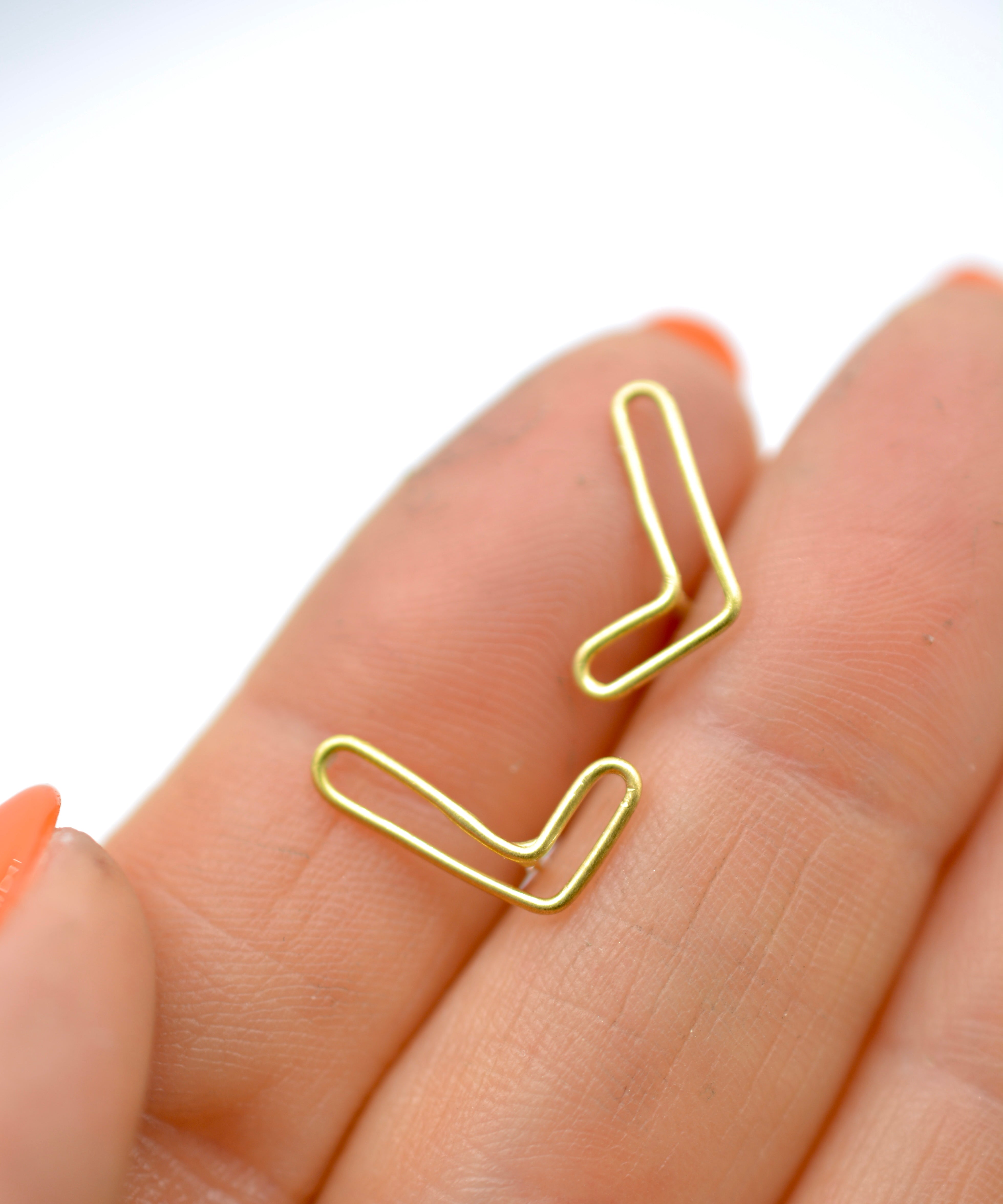 'L' Ear Climber Stud Earring