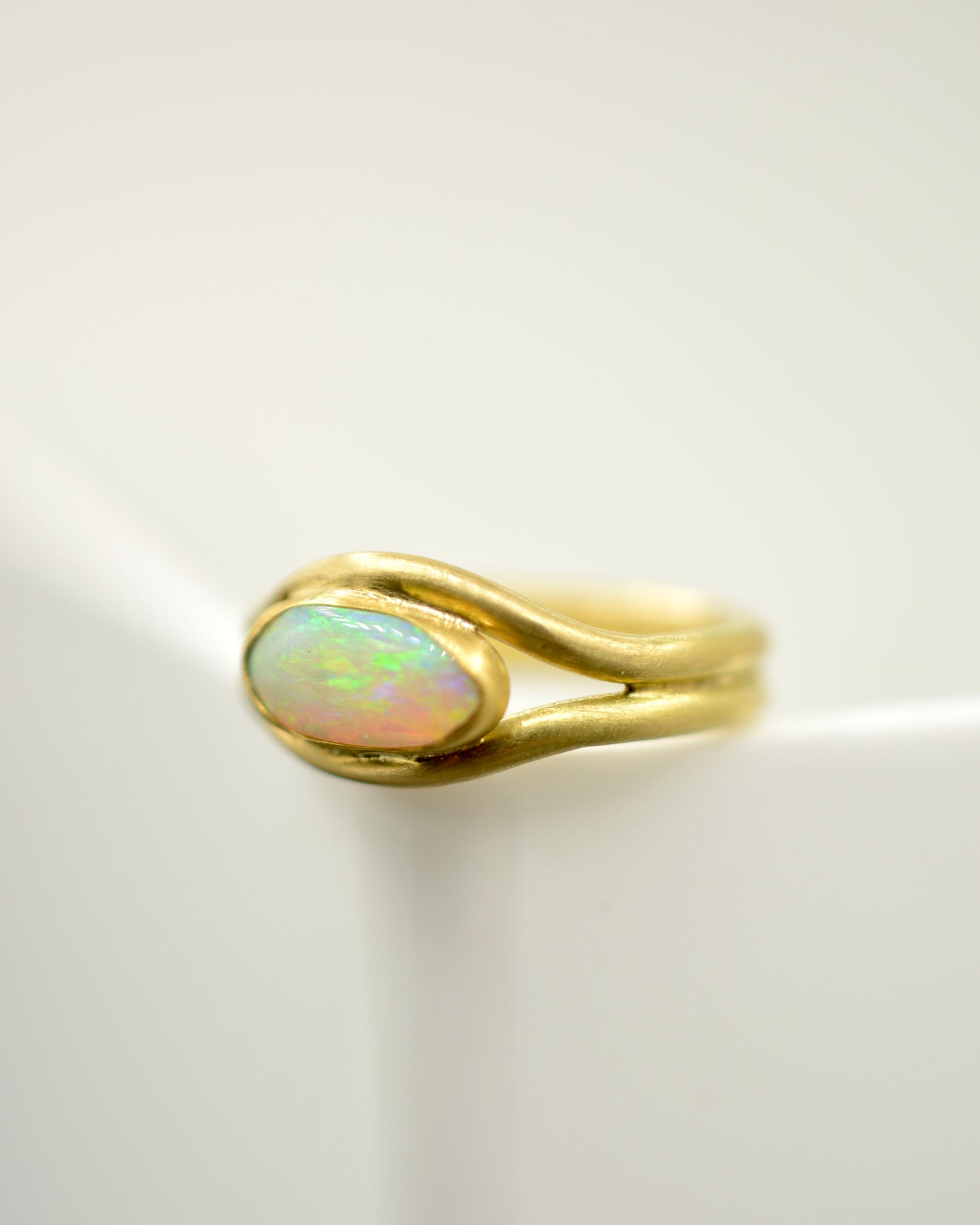 Opal Curve Ring