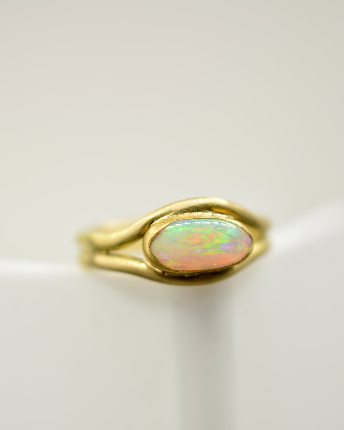 Opal Curve Ring