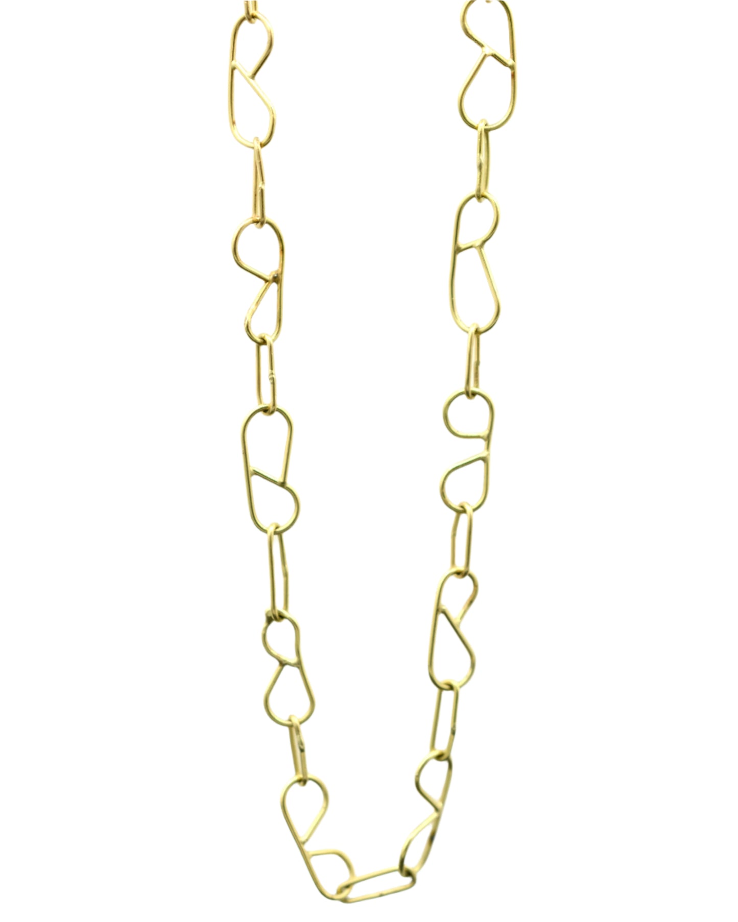 Gold Mini 'B' Chain Necklace