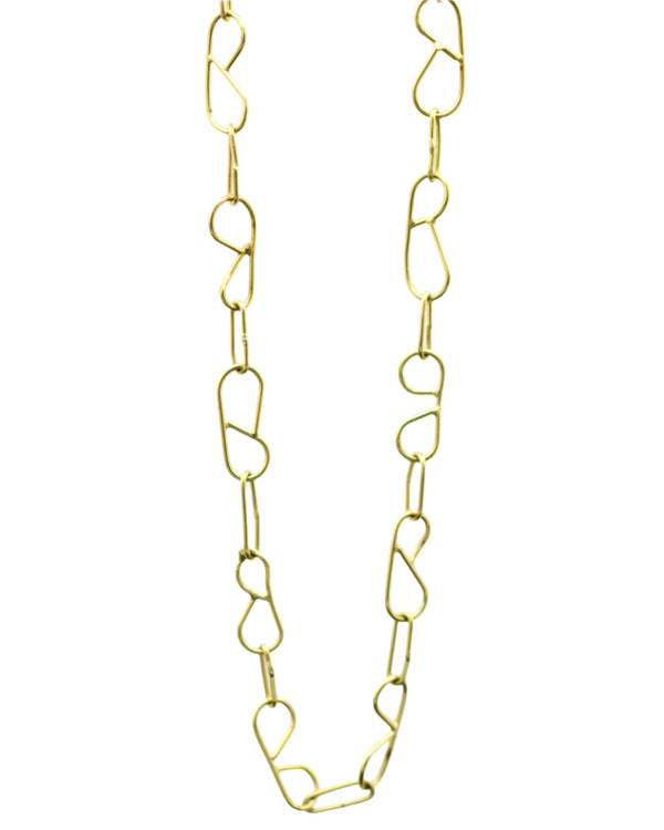 Gold 'B' Chain Necklace