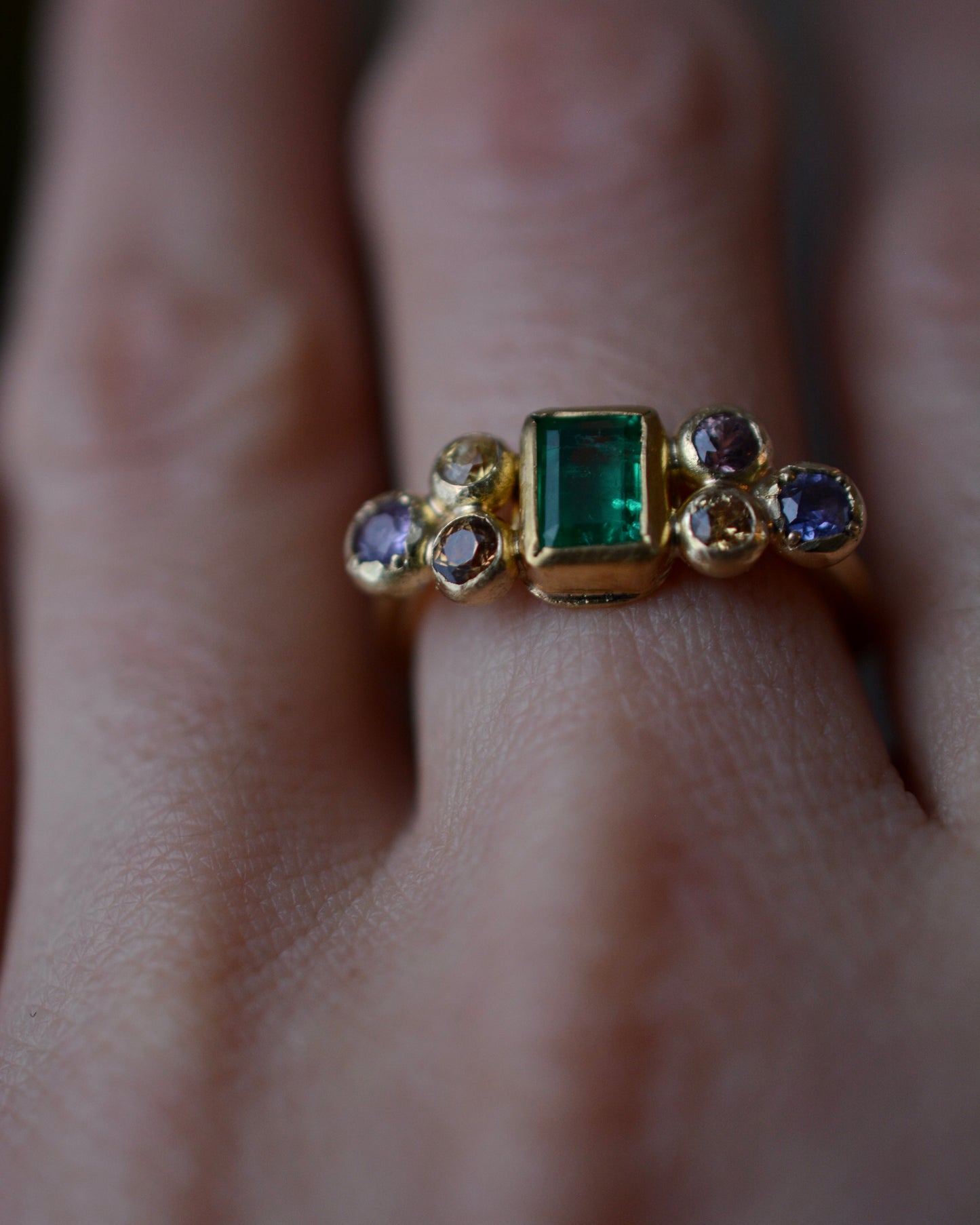 Emerald Bow Ring