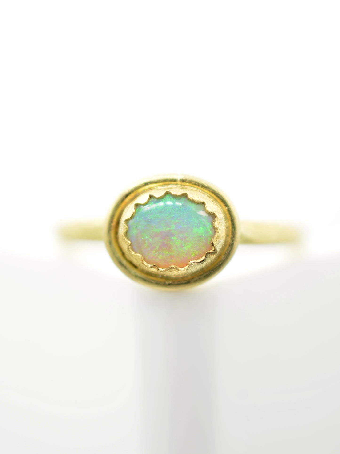 Opal Petal Ring