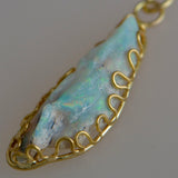 Opal Specimen Squiggle Pendant II