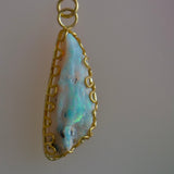 Opal Specimen Squiggle Pendant II