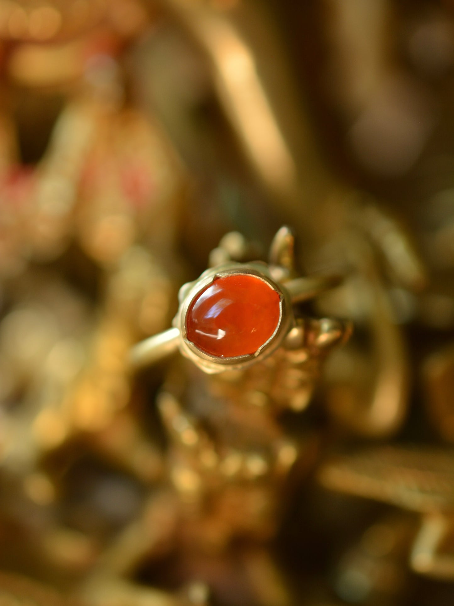 Mexican Fire Opal Ring