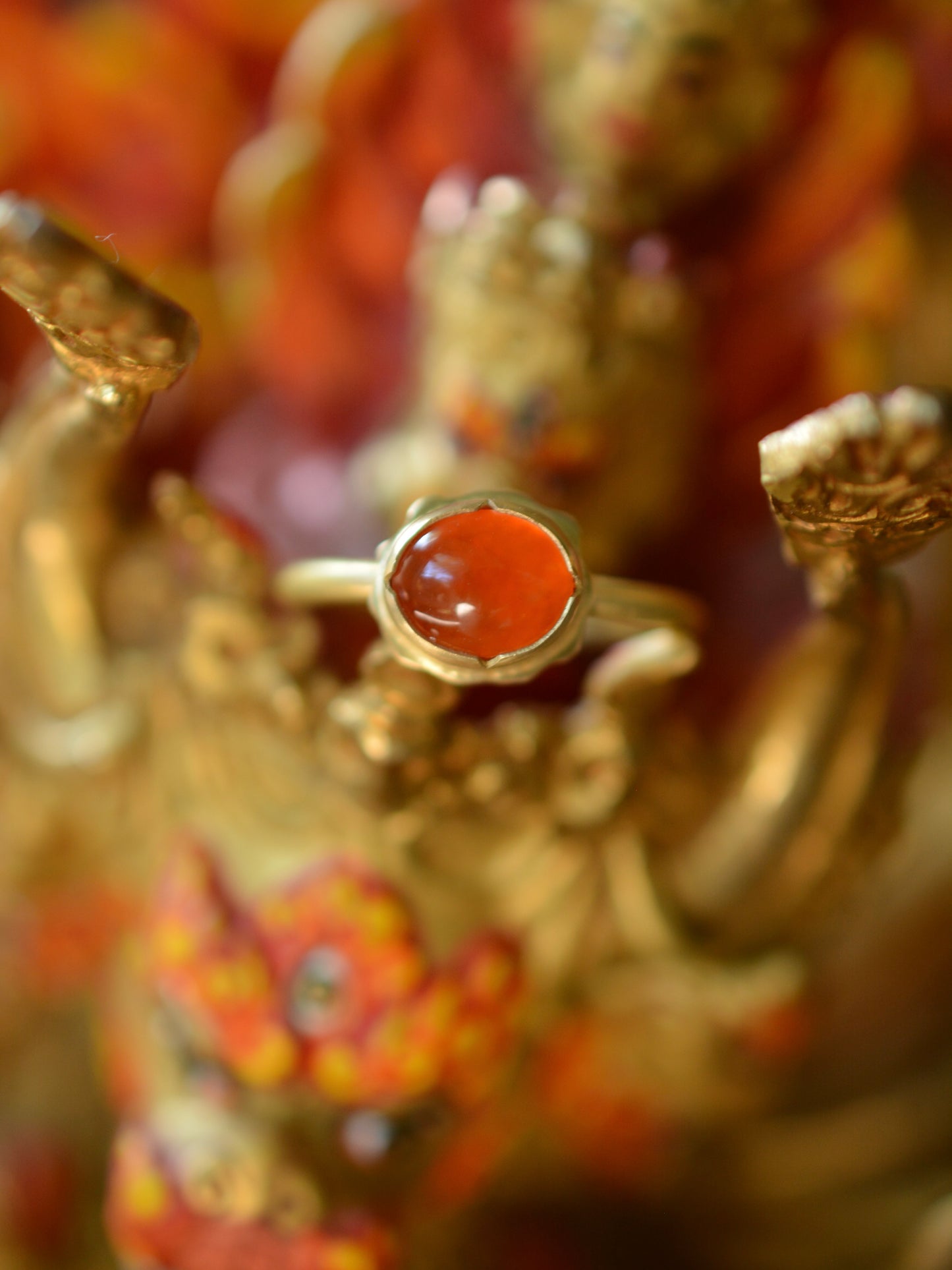 Mexican Fire Opal Ring