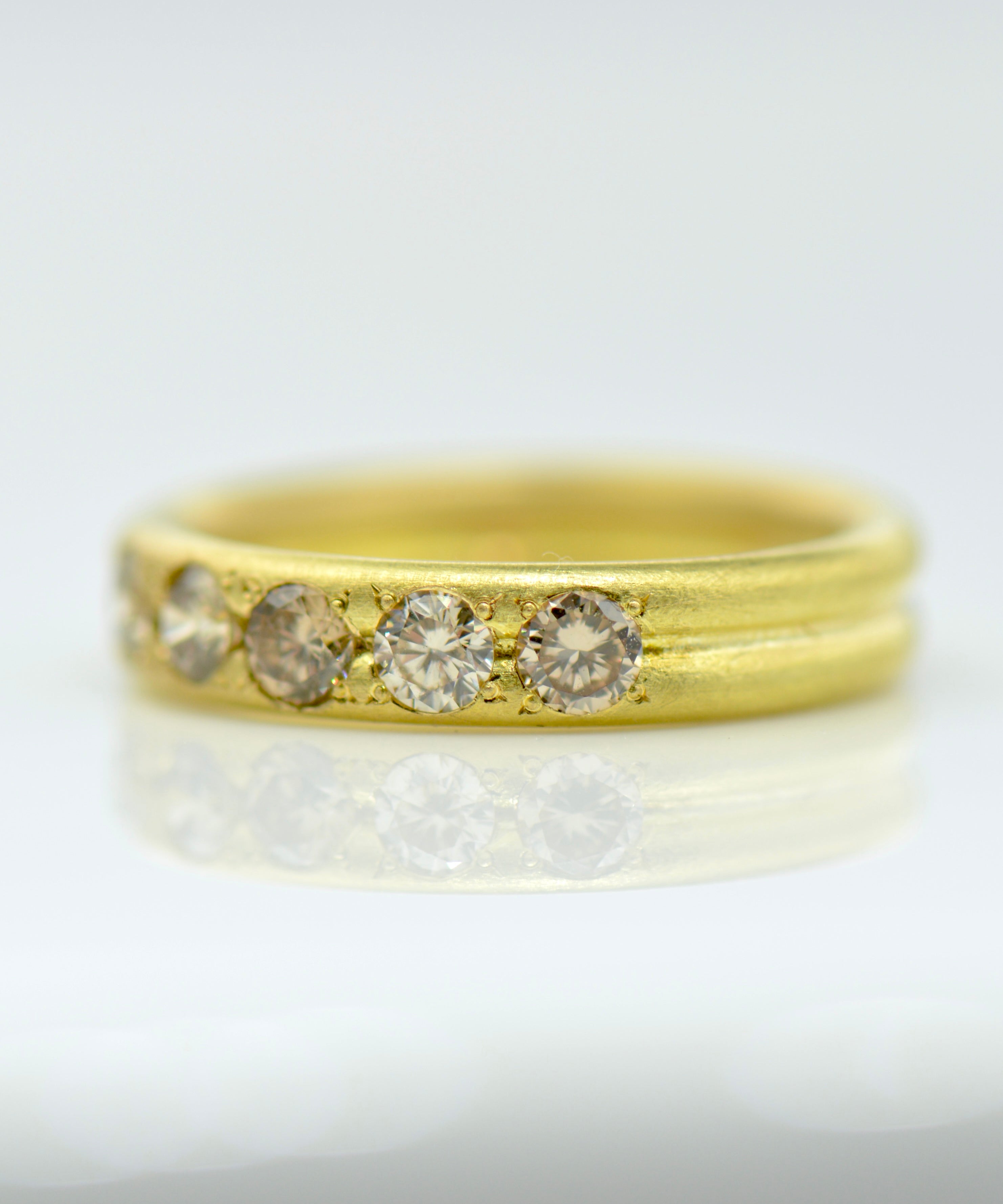 Doppia Champagne Diamond Ring