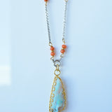 Opal Specimen Squiggle Pendant II
