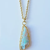Opal Specimen Squiggle Pendant II