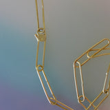 Lavender Turquoise Squiggle Necklace