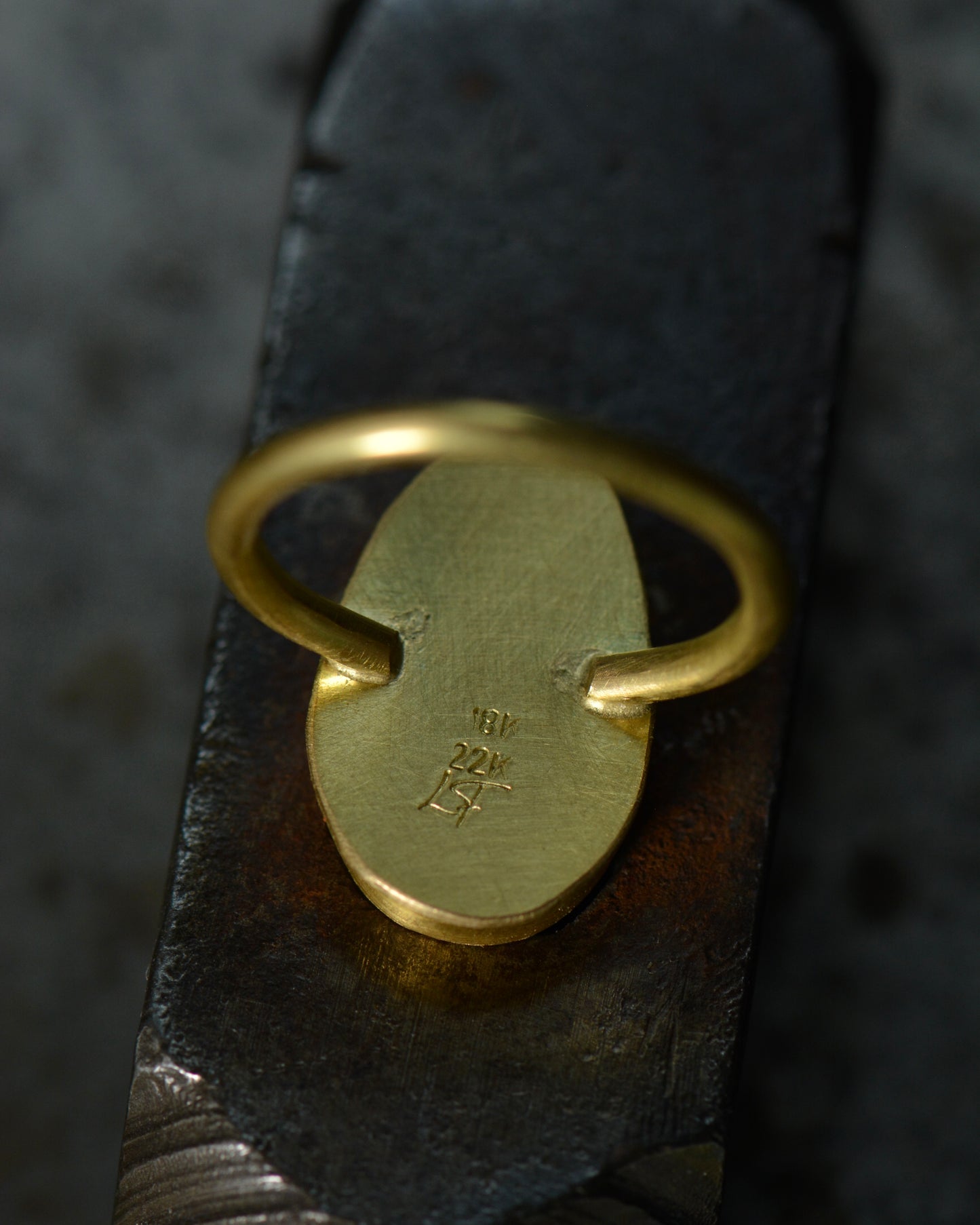 Miss Moffet Variscite Statement Ring | Handcrafted 18k Solid Gold