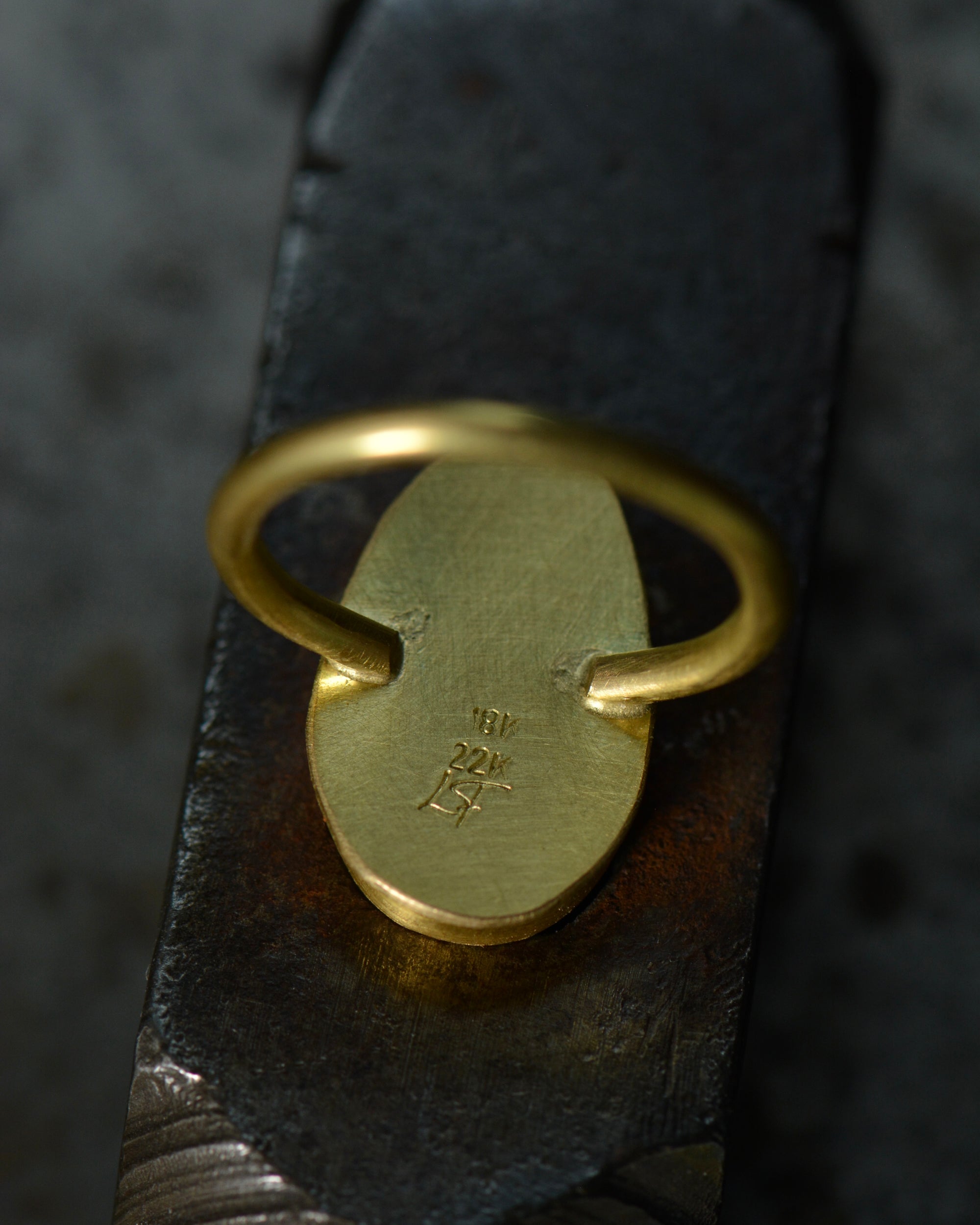 Miss Moffet Variscite Statement Ring | Handcrafted 18k Solid Gold