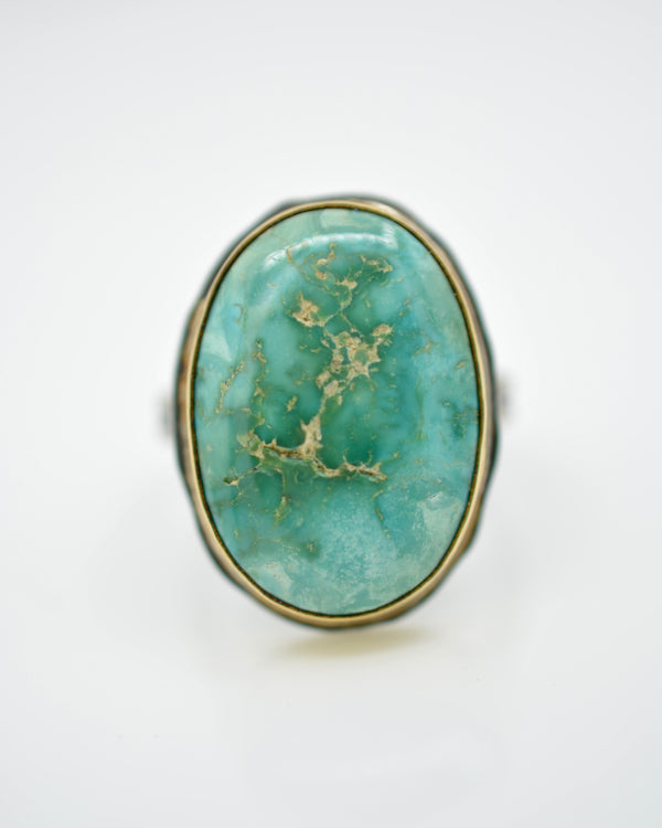 Easter Blue Turquoise Statement Ring