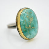 Easter Blue Turquoise Statement Ring