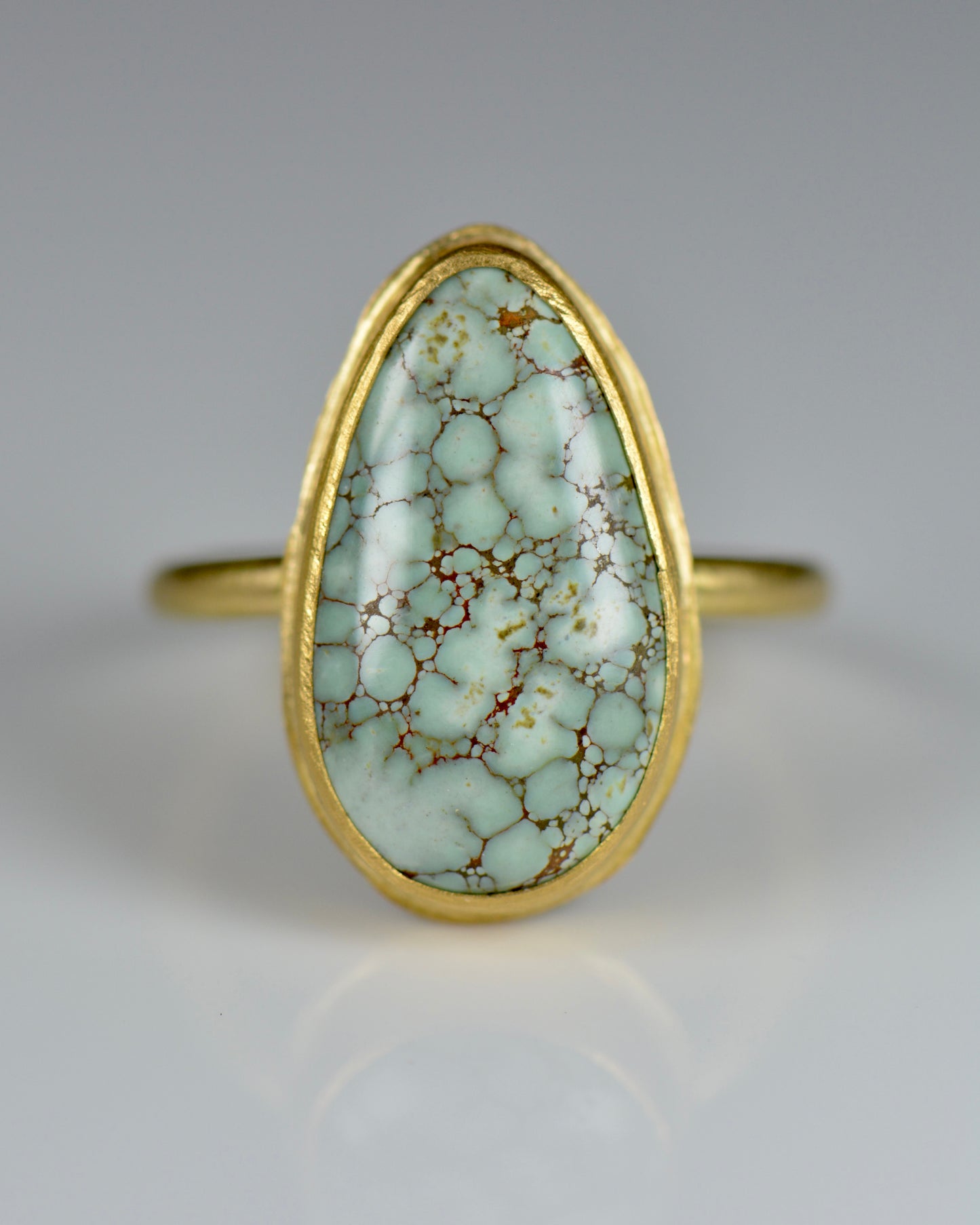 Miss Moffet Variscite Statement Ring | Handcrafted 18k Solid Gold