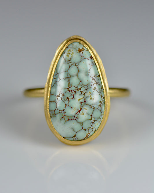 Miss Moffet Variscite Statement Ring | Handcrafted 18k Solid Gold