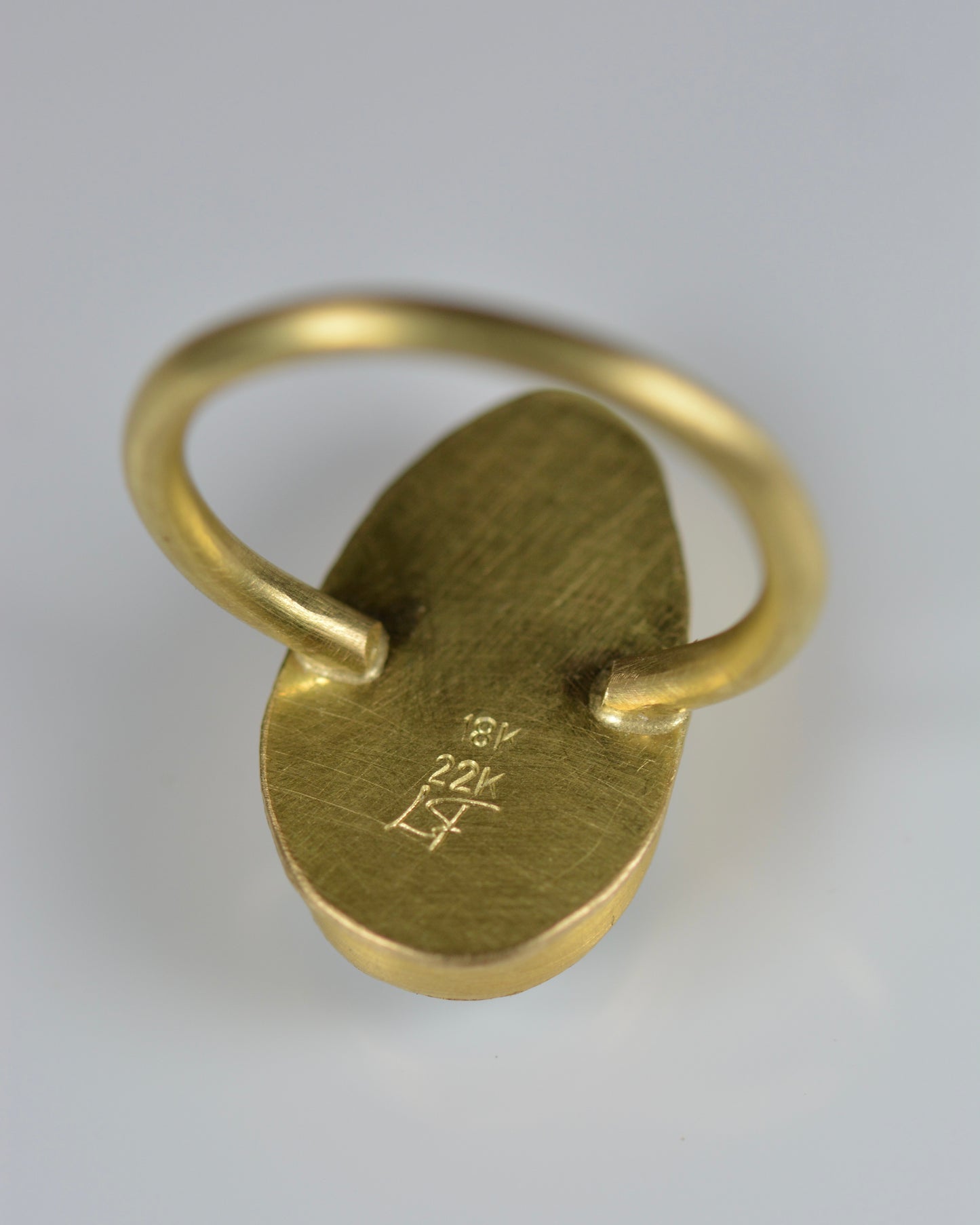 Miss Moffet Variscite Statement Ring | Handcrafted 18k Solid Gold